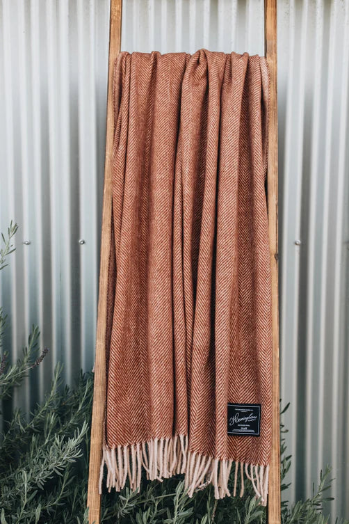 Herringbone Recycled Wool Blankets