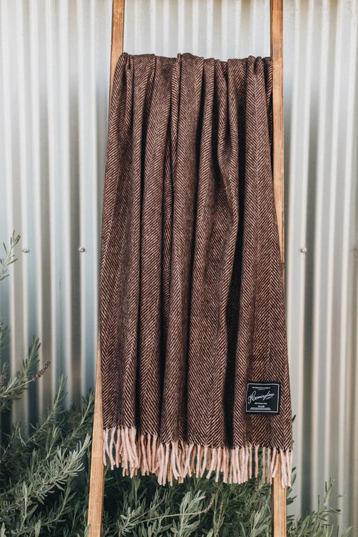 Herringbone Recycled Wool Blankets