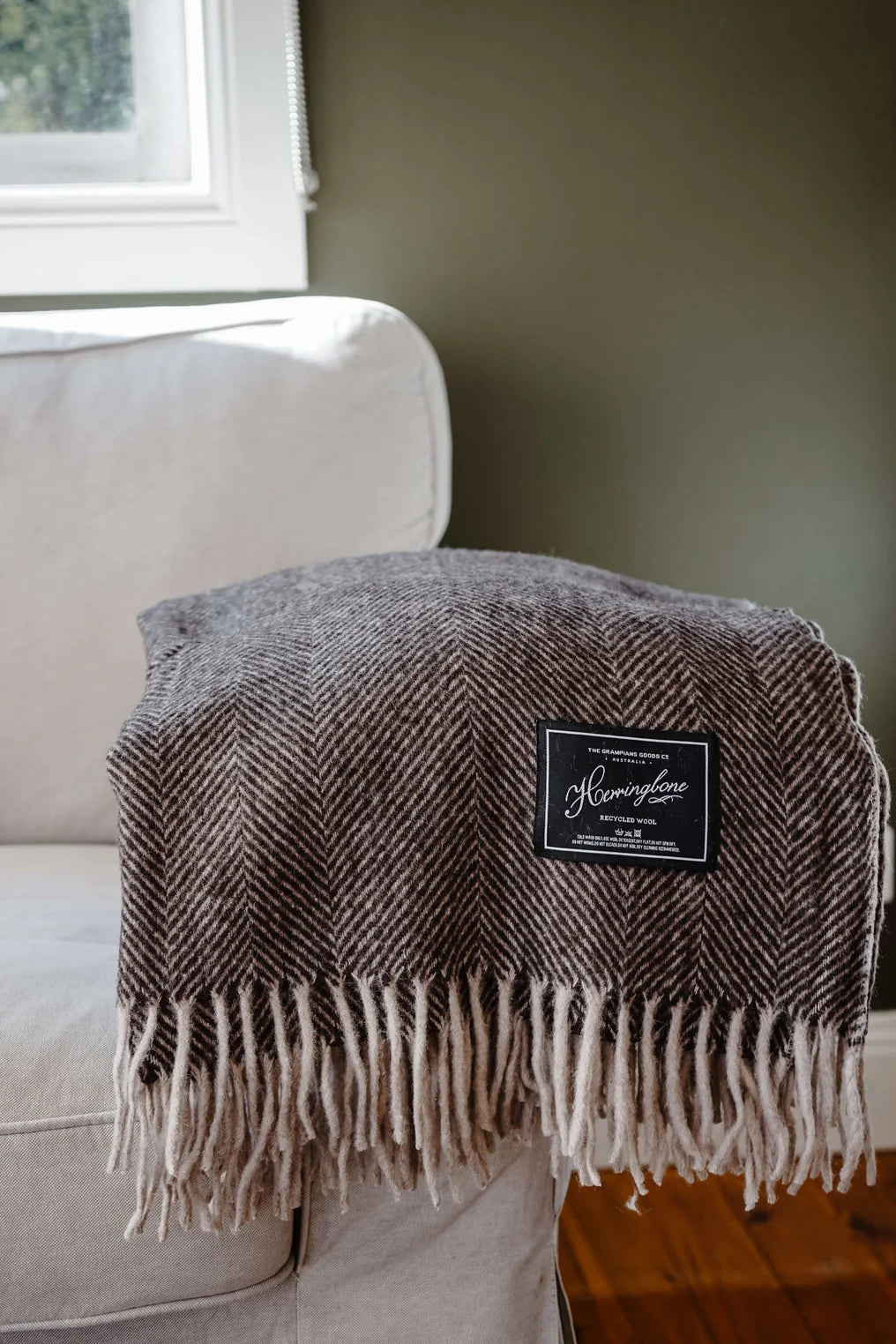 Herringbone Recycled Wool Blankets